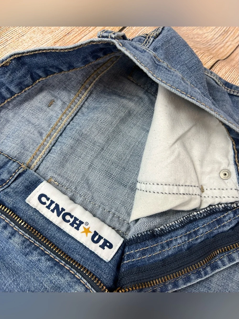 Mens Cinch White Label Western Denim Blue Jeans Relaxed Fit Size 33x34